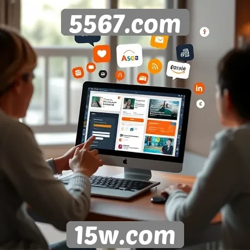 Recursos interativos do site 5567.com